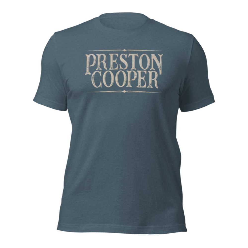 Preston Cooper Logo Tee – Slate