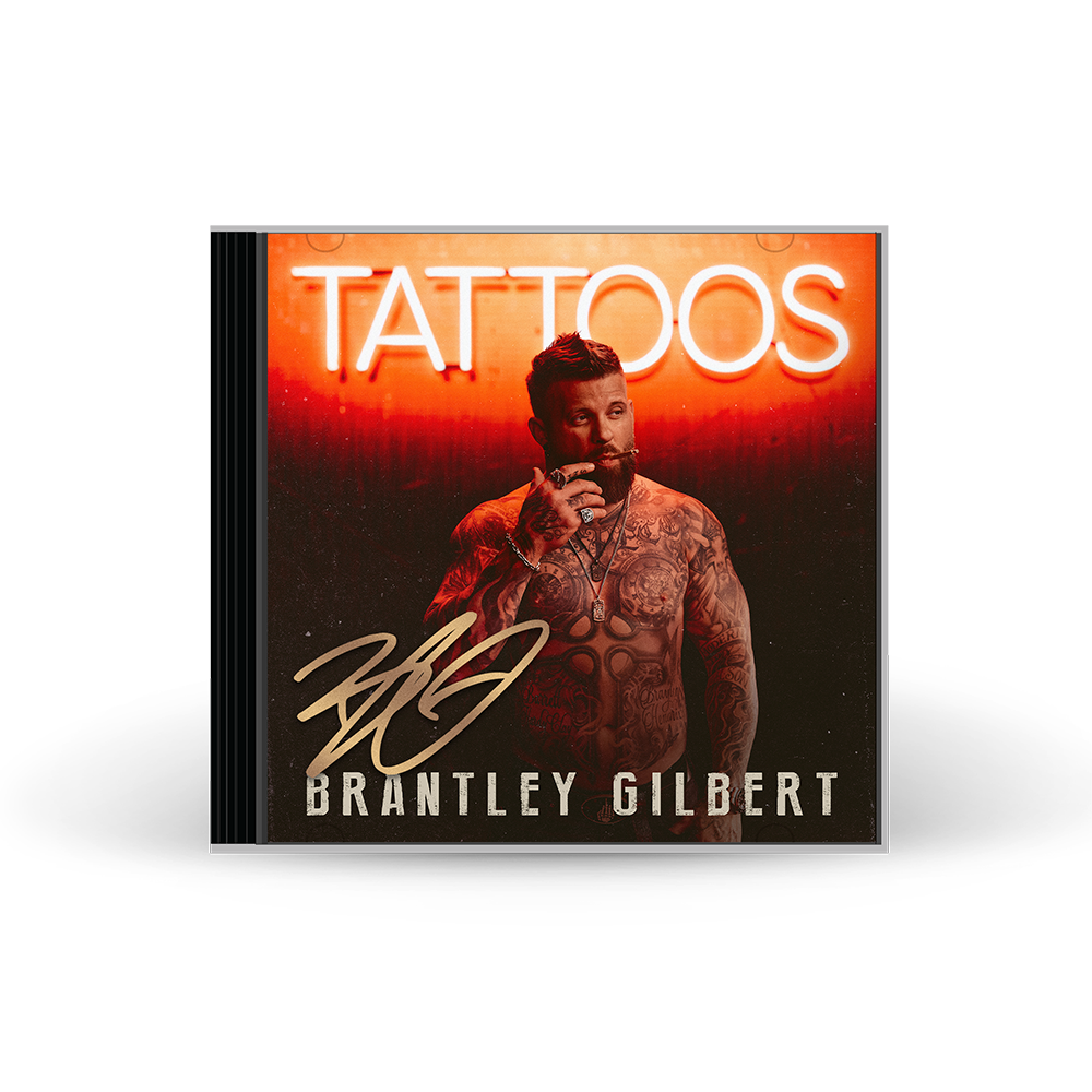 Brantley Gilbert Tattoos Signed CD Big Machine Label Group Official
