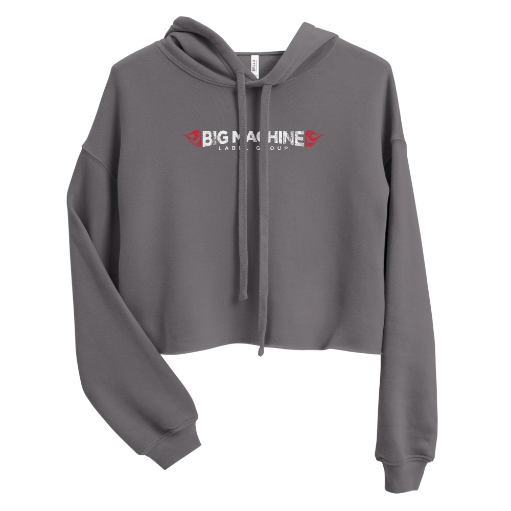 BMLG - Faded Logo Cropped Hoodie