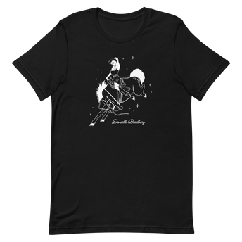 Pinup Cowgirl Black T-Shirt