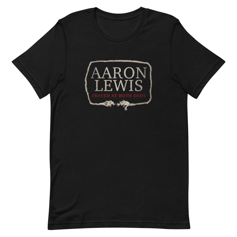 Frayed at Both Ends T-Shirt - Black