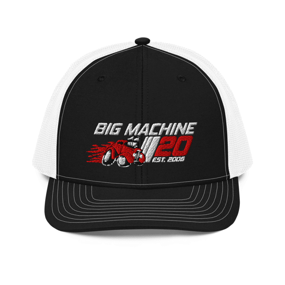 BMLG 20th Anniversary Snapback Trucker Hat - Black & White