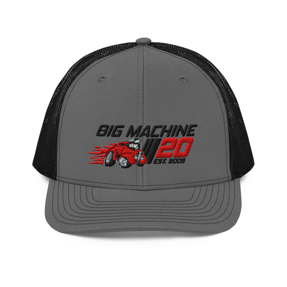 BMLG 20th Anniversary Snapback Trucker Hat - Charcoal & Black