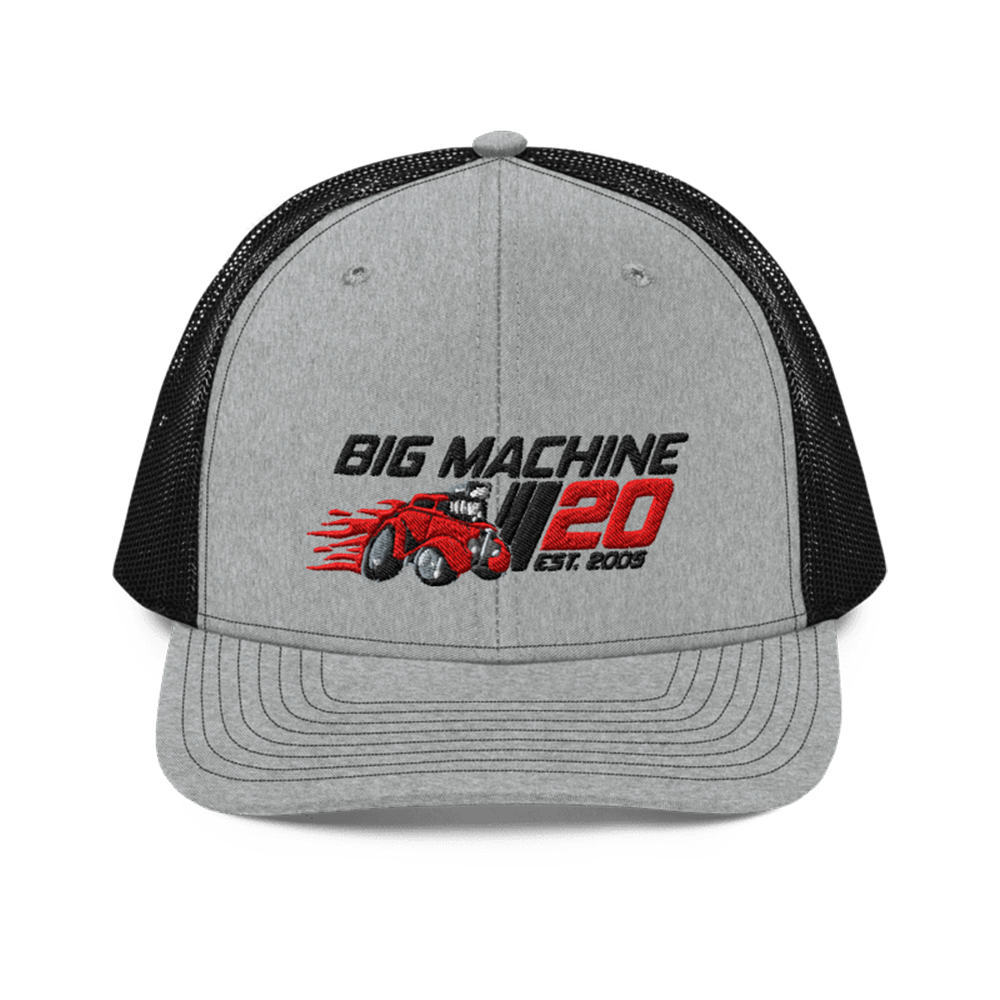 BMLG 20th Anniversary Snapback Trucker Hat - Heather Grey & Black