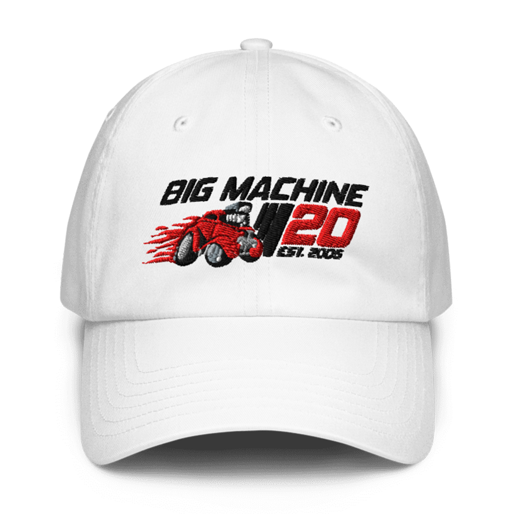 BMLG 20th Anniversary Dad Hat - White