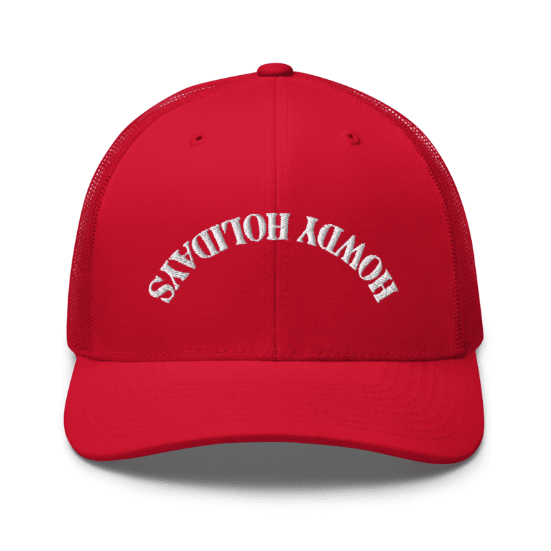 Howdy Holidays Trucker Hat - Red
