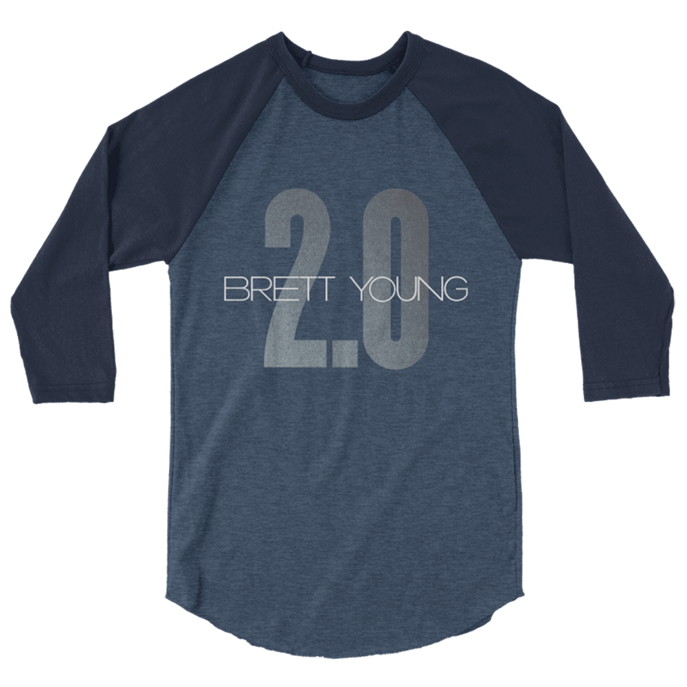 Brett Young 2.0 Baseball Tee - Navy