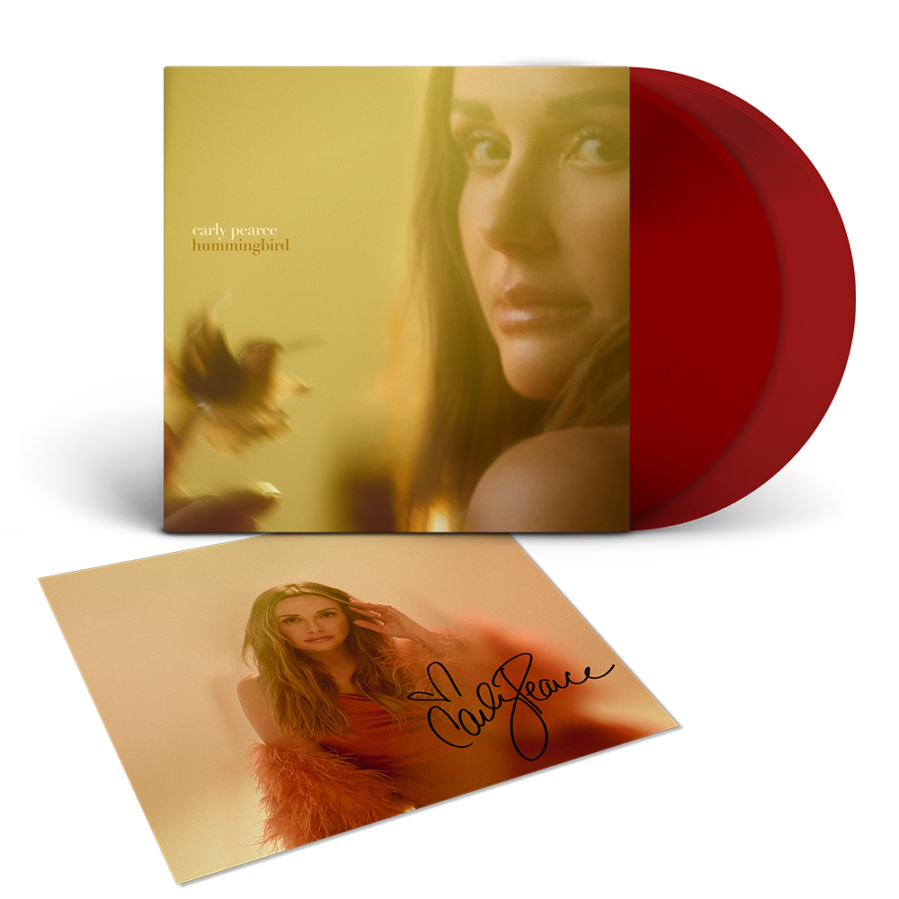 Carly Pearce - hummingbird Exclusive LP (Translucent Ruby + Signed 12 x 12 Art Print)