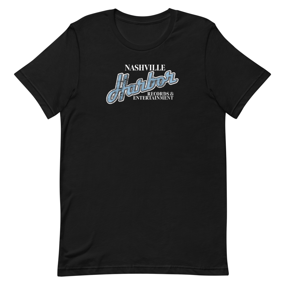 Nashville Harbor Records & Entertainment T-Shirt - Black & Blue Front