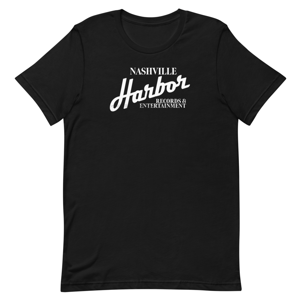 Nashville Harbor Records & Entertainment T-Shirt - Black & White Front