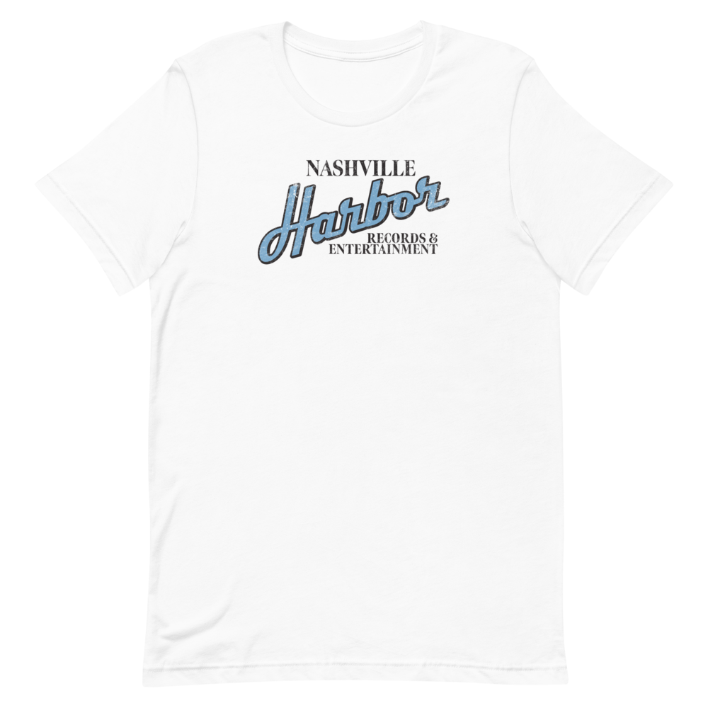 Nashville Harbor Records & Entertainment T-Shirt - White & Blue