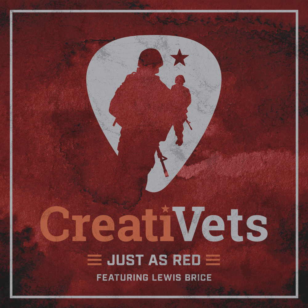 CreatiVets - Just As Red (ft. Lewis Brice) Digital Single