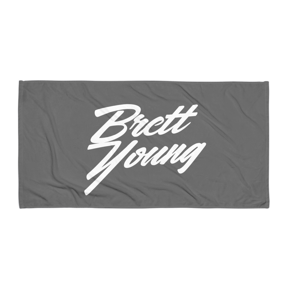 Brett Young Logo Beach Towel